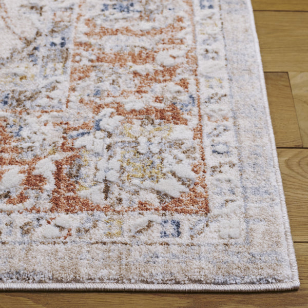 Safavieh Scarlett Transitional Runner Rug - Elegant Hallway Accessory With Chic Colors And Quality Craftsmanship Beige ,Ivory Rust 64% Polyester  36% Cotton Sct414b-5