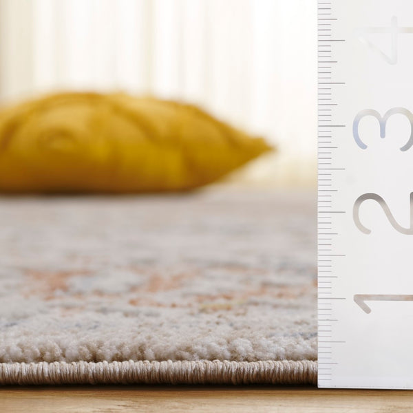 Safavieh Scarlett Stylish Area Rug - Elegant Transitional Design For Sophisticated Home Décor, Crafted In Turkey Beige ,Ivory Rust 64% Polyester  36% Cotton Sct414b-9