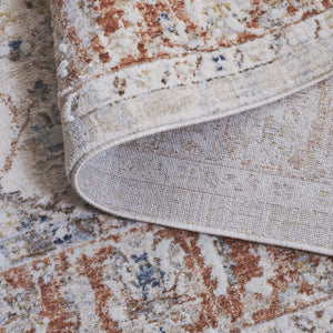 Safavieh Scarlett Transitional Runner Rug - Elegant Hallway Accessory With Chic Colors And Quality Craftsmanship Beige ,Ivory Rust 64% Polyester  36% Cotton Sct414b-5