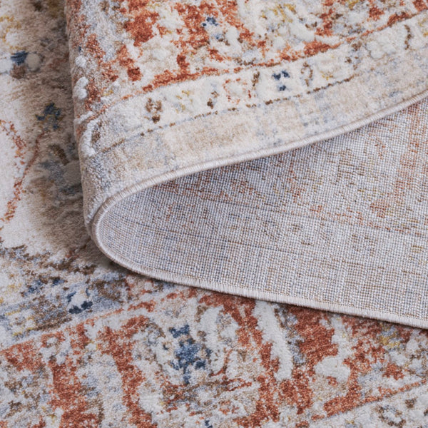 Safavieh Scarlett Stylish Area Rug - Elegant Transitional Design For Sophisticated Home Décor, Crafted In Turkey Beige ,Ivory Rust 64% Polyester  36% Cotton Sct414b-9