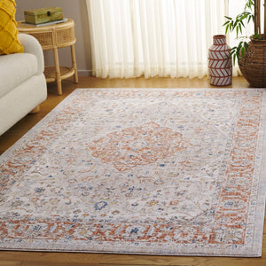 Safavieh Scarlett Stylish Area Rug - Elegant Transitional Design For Sophisticated Home Décor, Crafted In Turkey Beige ,Ivory Rust 64% Polyester  36% Cotton Sct414b-9