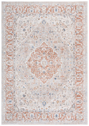 Safavieh Scarlett Transitional Runner Rug - Elegant Hallway Accessory With Chic Colors And Quality Craftsmanship Beige ,Ivory Rust 64% Polyester  36% Cotton Sct414b-5