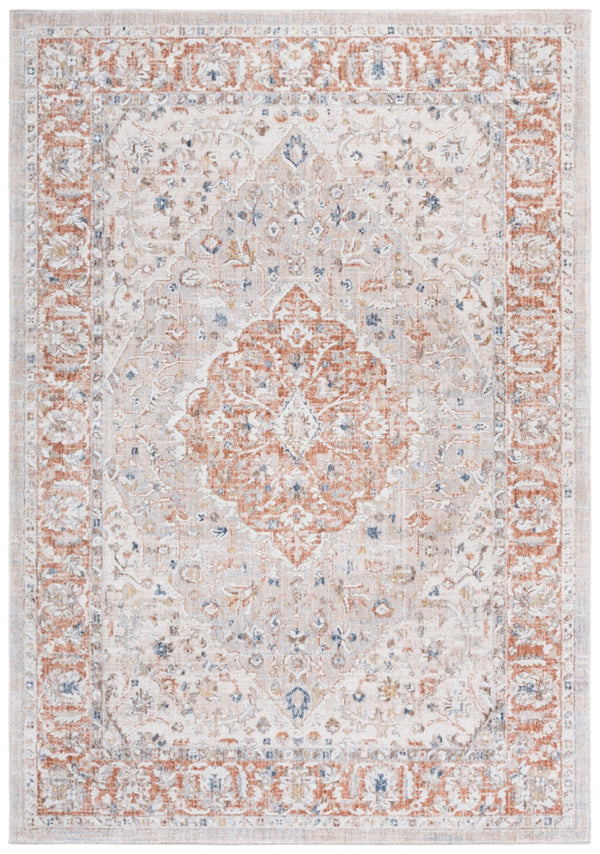 Safavieh Scarlett Stylish Area Rug - Elegant Transitional Design For Sophisticated Home Décor, Crafted In Turkey Beige ,Ivory Rust 64% Polyester  36% Cotton Sct414b-9