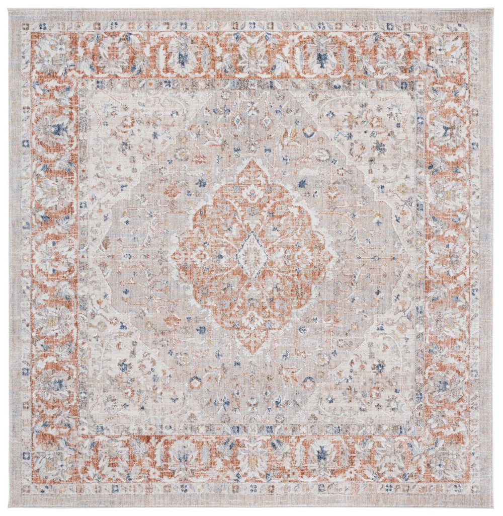 Safavieh Scarlett Transitional Runner Rug - Elegant Hallway Accessory With Chic Colors And Quality Craftsmanship Beige ,Ivory Rust 64% Polyester  36% Cotton Sct414b-28