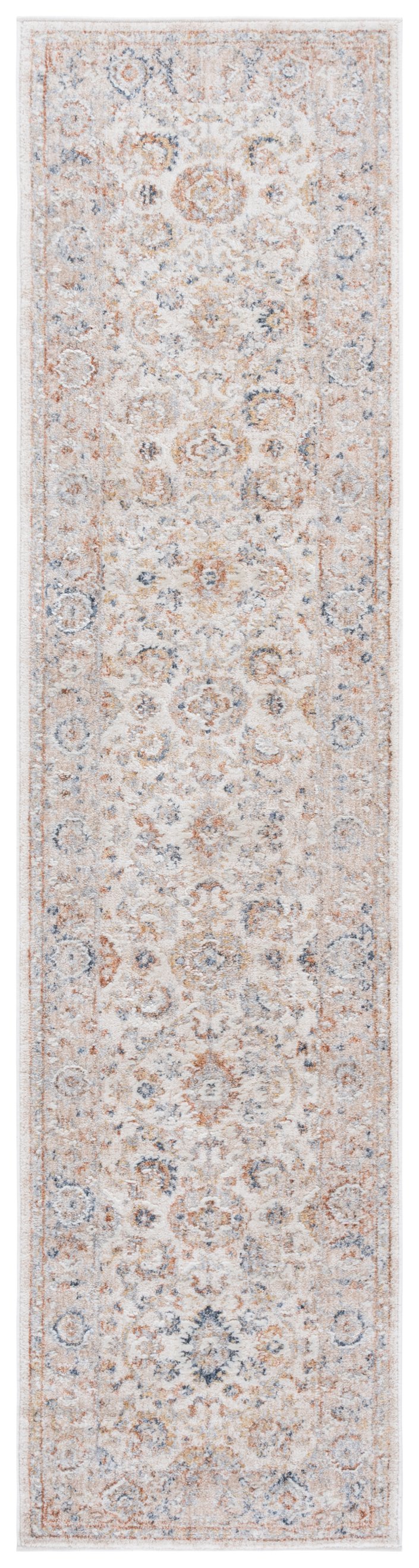 Safavieh Scarlett Transitional Area Rug - Luxurious Comfort And Style For Any Space, Made In Turkey Ivory ,Beige Rust 64% Polyester  36% Cotton Sct416a-7sq