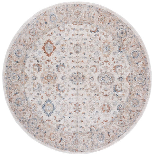Safavieh Scarlett Transitional Area Rug - Luxurious Comfort And Style For Any Space, Made In Turkey Ivory ,Beige Rust 64% Polyester  36% Cotton Sct416a-7r
