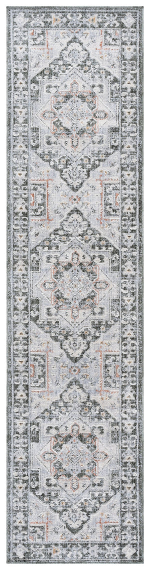 Safavieh Scarlett Runner Area Rug - Elegant Transitional Design, Plush Comfort, Durable & Timeless Craftsmanship Green ,Ivory Rust 64% Polyester  36% Cotton Sct418y-28