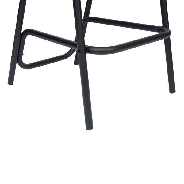 English Elm Lila Commercial Grade Indoor-Outdoor Barstool with Durable Aluminum Frame for Restaurants & Patios Black SDA-AD632032R-BK-GG