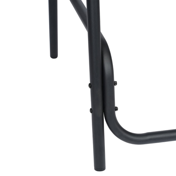 English Elm Lila Commercial Grade Indoor-Outdoor Barstool with Durable Aluminum Frame for Restaurants & Patios Black SDA-AD632032R-BK-GG