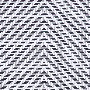 English Elm Marseille Bistro Table – Commercial-Grade Indoor/Outdoor Charm with Durable Glass Top & Aluminum Frame Black & White Textilene/Light Natural Frame 31.5" Round SDA-AD641011-80-BLKWH-LTNAT-GG