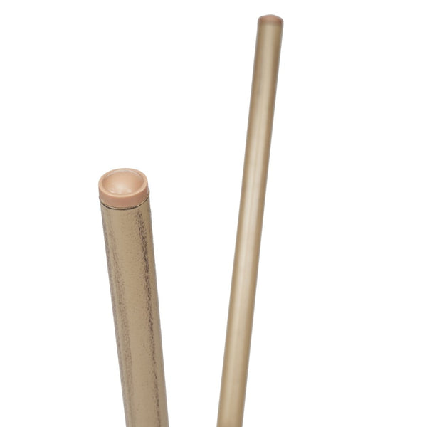 English Elm Lourdes Indoor/Outdoor Bistro Table - Stylish PE Rattan, Tempered Glass Top, Durable Aluminum Frame Natural & White Rattan/Light Natural Frame 31.5" Round SDA-AD641012-80-NATWH-LTNAT-GG