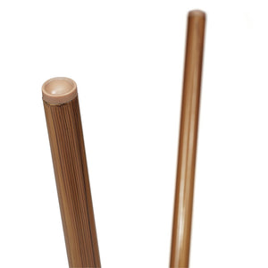 English Elm Lourdes Indoor/Outdoor Bistro Table - Stylish PE Rattan, Tempered Glass Top, Durable Aluminum Frame White & Navy Rattan/Natural Frame 31.5" Round SDA-AD641012-80-WHNVY-NAT-GG