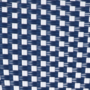 English Elm Bordeaux Stackable Bistro Barstool - 30" High, Commercial-Grade, Indoor/Outdoor Seating Solution Navy & White/Natural Frame SDA-AD642001-BS-NVYWH-NAT-GG