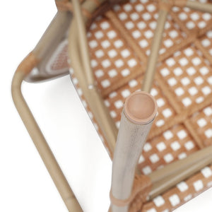 English Elm Lourdes Thonet-Style Bistro Chair - Stackable Indoor/Outdoor Seating for Commercial and Residential Use Natural & White/Light Natural Frame SDA-AD642002A-NATWH-LTNAT-GG