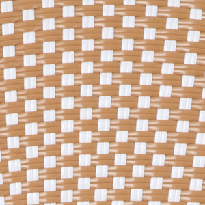 English Elm Lourdes Thonet-Style Bistro Chair - Stackable Indoor/Outdoor Seating for Commercial and Residential Use Natural & White/Light Natural Frame SDA-AD642002A-NATWH-LTNAT-GG