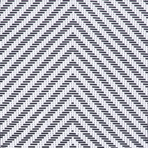 English Elm Marseille Stackable Bistro Barstool – Commercial-Grade Indoor/Outdoor Seating with Durable Comfort Black & White/Light Natural Frame SDA-AD642107-BS-BLKWH-LTNAT-GG