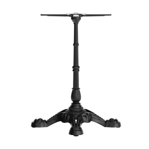 English Elm Chambery 22.75" Black Cast Iron Table Base - UV Resistant, Stylish & Durable for Indoor/Outdoor Use SDA-T2222-GG