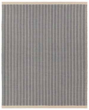 Jaipur Living Sacdecer Moren Sdr03 Handwoven Handmade 100% Pet Yarn Contemporary Stripes Outdoor Rug Dark Blue, Cream 100% Pet Yarn Rug161480