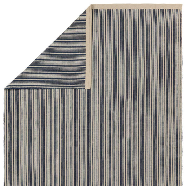 Jaipur Living Sacdecer Moren Sdr03 Handwoven Handmade 100% Pet Yarn Contemporary Stripes Outdoor Rug Dark Blue, Cream 100% Pet Yarn Rug161480