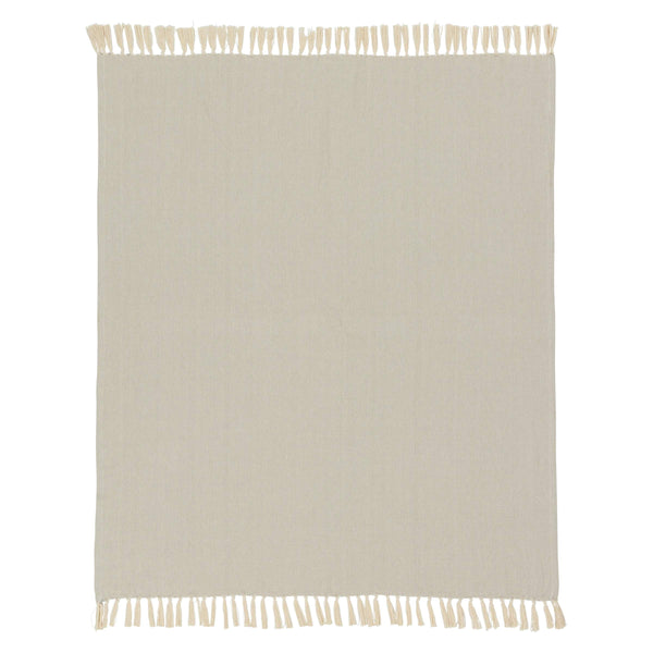 Jaipur Living Jaipur Living Cotton Chevron Throw with Fringe Trim for Coastal Farmhouse Decor Gray THR100010