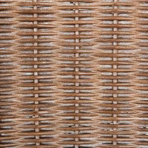 Safavieh Franco Sloping Chair - Coastal-Modern Elegance With Hand-Woven Rattan, Soft Cushion, And Mahogany Legs Brown / Natural / White SEA4000B