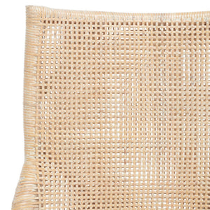 Safavieh Donatella Rattan Chair – Chic Coastal Accent For Living Rooms, Sunrooms & Bohemian Interiors Natural White Wash / White Cushion SEA4012A