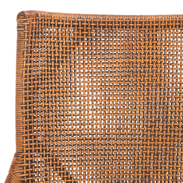 Safavieh Donatella Rattan Chair Honey / White Wood