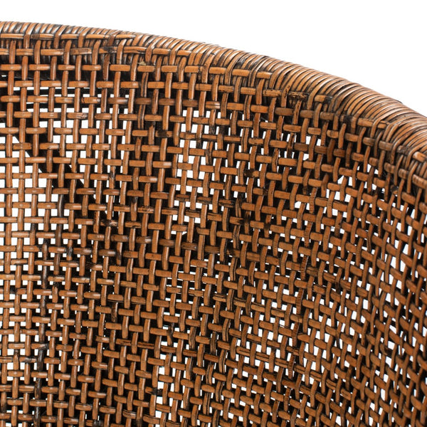 Safavieh Brando Bar Stool - Exquisite Mahogany Frame With Rattan Back For Elegant Comfort And Style Brown / Black / White SEA4014D