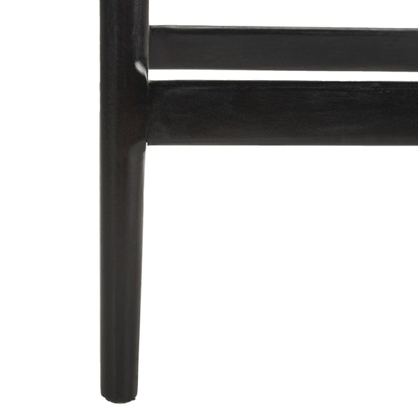 Safavieh Darin Bar Stool – Elegant Rattan & Mahogany Design For Modern Kitchens And Outdoor Patios Dark Brown / Black SEA4015A