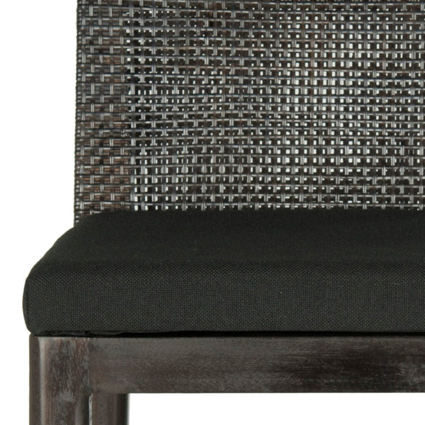 Safavieh Darin Bar Stool – Elegant Rattan & Mahogany Design For Modern Kitchens And Outdoor Patios Dark Brown / Black SEA4015A