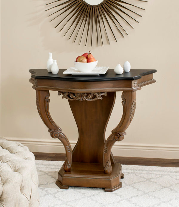 Safavieh Dabury Hall Table - Timeless American Empire Design, Solid Mahogany, Elegant Foyer Console Accent Piece SEA5001A