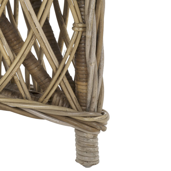 Safavieh Inez Wicker Club Chair – Handwoven Kubu Rattan Seating For Sunrooms, Living Rooms, And More Natural SEA7000A