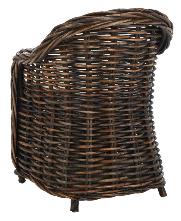 Safavieh Nita Wicker Club Chair – Handwoven Rattan Comfort For Coastal Charm In Living Rooms & Patios SEA7003A