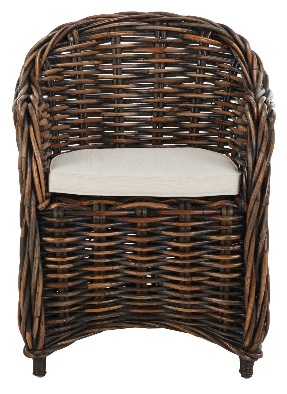 Safavieh Nita Wicker Club Chair – Handwoven Rattan Comfort For Coastal Charm In Living Rooms & Patios SEA7003A