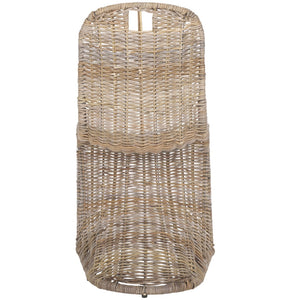 Safavieh CILOMBO Dining Chairs in Grey - Handwoven Rattan Elegance for Chic Dining Spaces & Gatherings SEA7007A-SET2