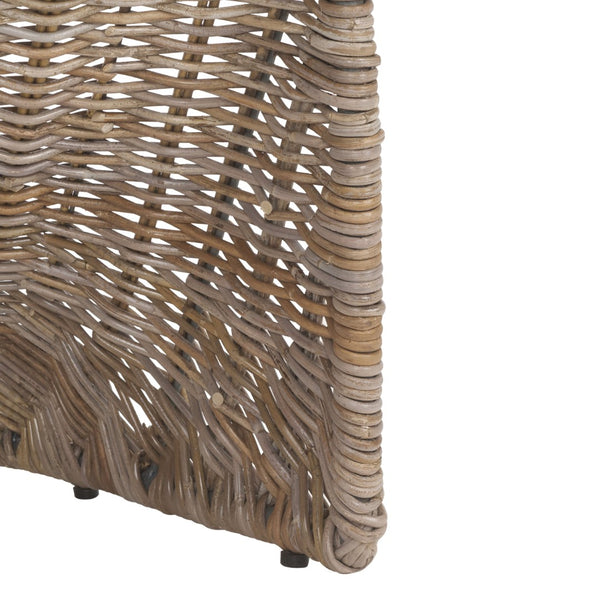 Safavieh CILOMBO Dining Chairs in Grey - Handwoven Rattan Elegance for Chic Dining Spaces & Gatherings SEA7007A-SET2