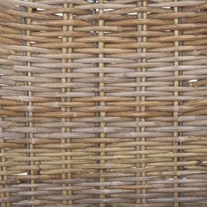 Safavieh CILOMBO Dining Chairs in Grey - Handwoven Rattan Elegance for Chic Dining Spaces & Gatherings SEA7007A-SET2