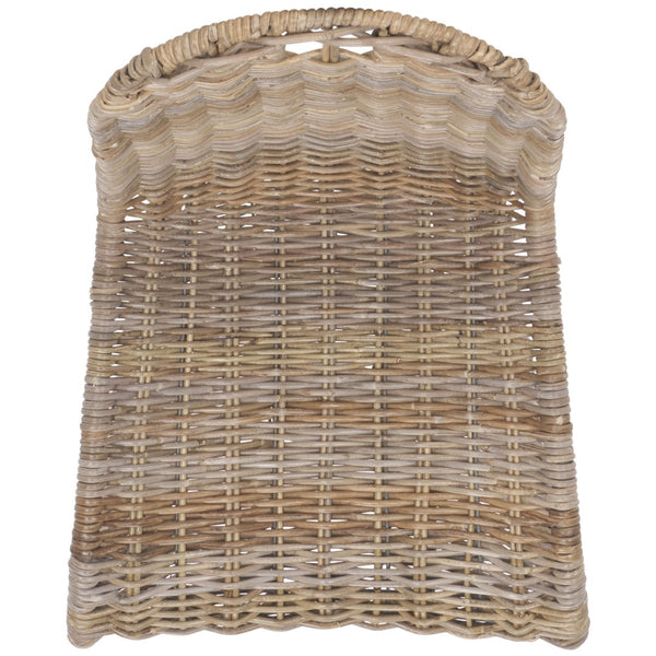 Safavieh CILOMBO Dining Chairs in Grey - Handwoven Rattan Elegance for Chic Dining Spaces & Gatherings SEA7007A-SET2