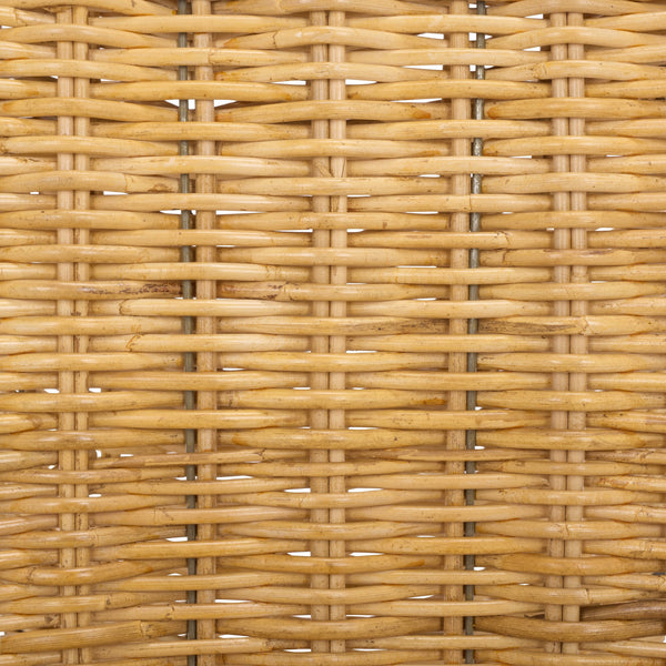 Cilombo Handwoven Rattan Dining Chair Set Of 2 With Powder-Coated Iron Frame — Coastal Rustic Ergonomic Seating