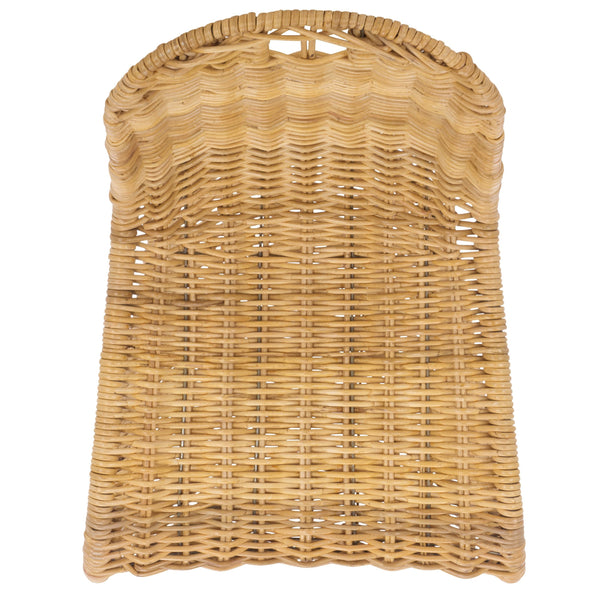 Cilombo Handwoven Rattan Dining Chair Set Of 2 With Powder-Coated Iron Frame — Coastal Rustic Ergonomic Seating