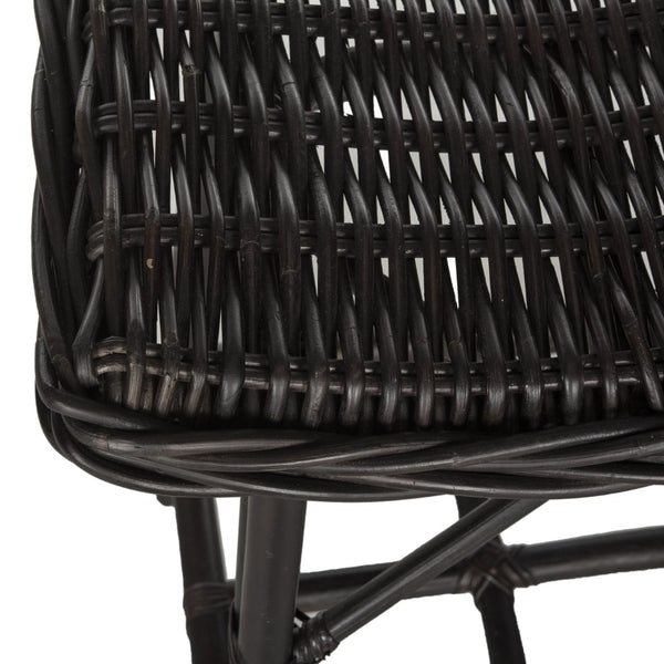 Safavieh Amara Wicker Bar Stool – Handcrafted Kubu Rattan With Ergonomic Saddle Seat For Stylish Comfort SEA7012A