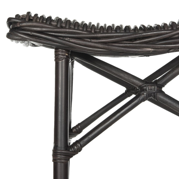 Safavieh Amara Wicker Bar Stool – Handcrafted Kubu Rattan With Ergonomic Saddle Seat For Stylish Comfort SEA7012A