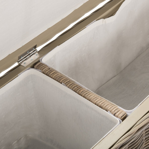 Safavieh Caius Handcrafted Wicker Bench With Hidden Storage - Perfect For Rustic Entryway Or Bedroom Décor SEA7017A