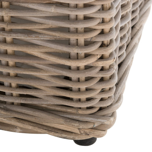 Safavieh Caius Handcrafted Wicker Bench With Hidden Storage - Perfect For Rustic Entryway Or Bedroom Décor SEA7017A