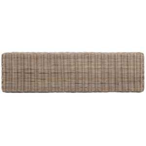 Safavieh Caius Handcrafted Wicker Bench With Hidden Storage - Perfect For Rustic Entryway Or Bedroom Décor SEA7017A