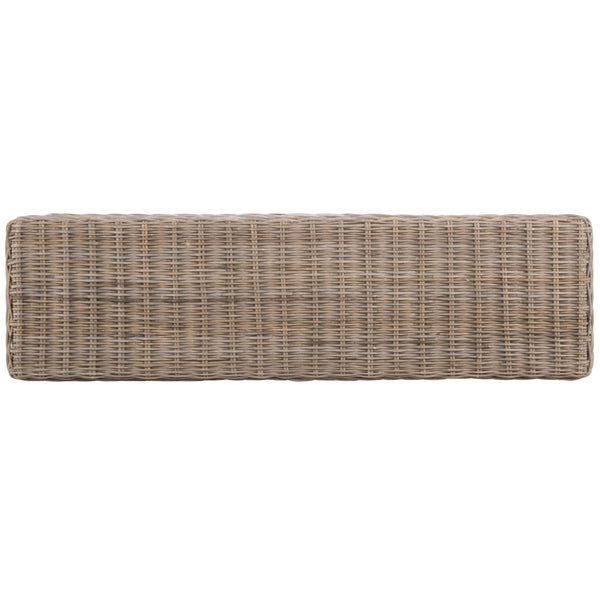 Safavieh Caius Handcrafted Wicker Bench With Hidden Storage - Perfect For Rustic Entryway Or Bedroom Décor SEA7017A