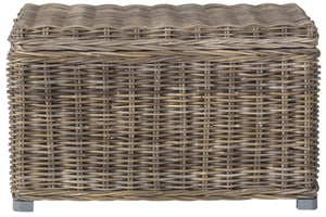 Safavieh Mikasi Handcrafted Wicker Trunk - Vintage European Charm For Stylish Storage & Organization Solutions SEA7018A
