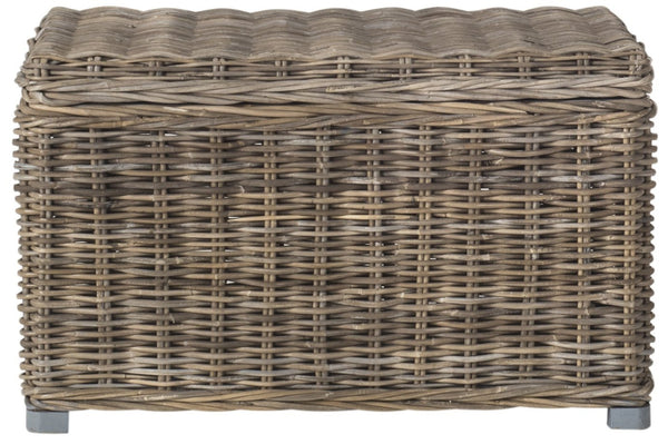 Safavieh Mikasi Handcrafted Wicker Trunk - Vintage European Charm For Stylish Storage & Organization Solutions SEA7018A
