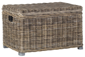 Safavieh Mikasi Handcrafted Wicker Trunk - Vintage European Charm For Stylish Storage & Organization Solutions SEA7018A