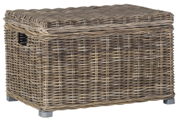 Safavieh Mikasi Handcrafted Wicker Trunk - Vintage European Charm For Stylish Storage & Organization Solutions SEA7018A